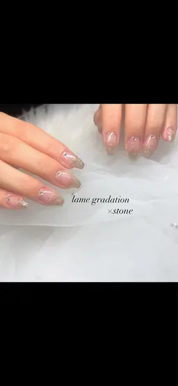 【指先が綺麗に見える◎】カラグラ/ラメグラ♪《オフケア込》 ¥6500→¥3300