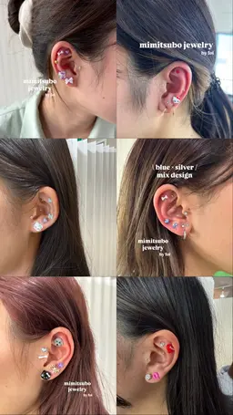 当日限定✨耳ツボジュエリー💎12粒ジュエリー選び放題　シンプルなジュエリーからキャラクタージュエリー　多数ご用意🫧