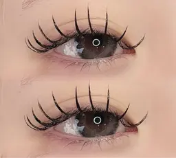 《オフ無料》メガマットボリュームラッシュ200本　¥8500→