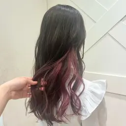 【🍓🎀インナーカラー🎀🐼】🦄ブリーチ🌈＋オンカラー✨