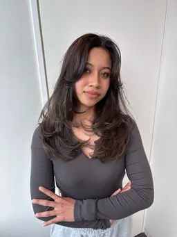 極上のレイヤーカット＋髪質改善透明感カラー✨レイヤーはお任せください！！過去一のレイヤーを作ります👍