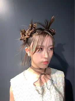 ［イベント前におすすめ💞］y2kヘアアレンジ＋メイク