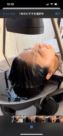 ヘッドスパシャンプーブロー込