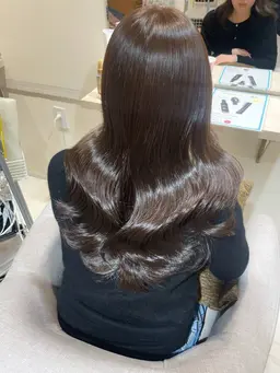 潤いツヤヘアカラー🌈✨➕髪質改善トリートメント
