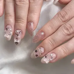 【オフあり】.*・゚持ち込みデザイン6〜10本アート.*・゚💎パーツ付け放題