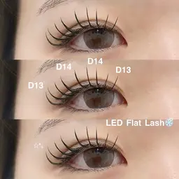 【3/24.25限定】🌼LEDフラットラッシュ 140本+コーティング束感仕上げ🌼