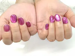 デビュー前ネイリスト¥1,000でマグネットワンカラー♪