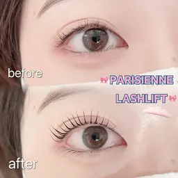 パリジェンヌラッシュリフト+アイシャンプー🫧