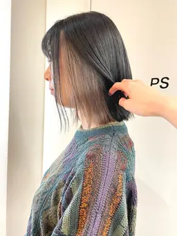 【🤍オフィスでも◎🤍】カット+インナーカラー+1stepトリートメント
