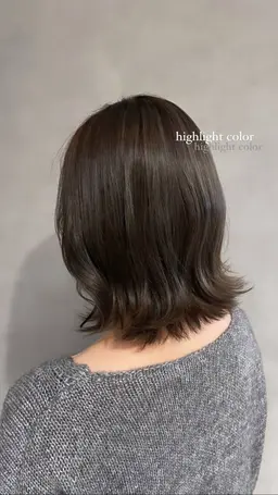 💛全頭ブリーチに抵抗ある方💛3Dハイライト + 艶カラー