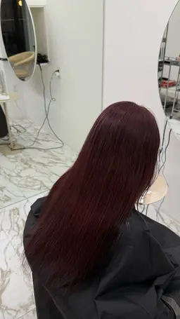 ダブルカラー(ブリーチリタッチ、オンカラー)+トリートメント