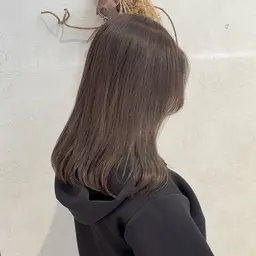 透明感ブリーチなしダブルカラー＋極上トリートメント