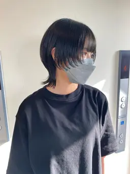 カット+襟足パーマ＋トリートメント