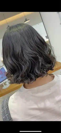 ❤️‍🔥人気コテ巻き風ボブパーマ❤️‍🔥カット+パーマ🌿朝のセット、アイロン不要です！🫧