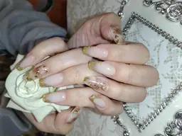 ジェル簡易アート🦥　パーツ無しオフ無し