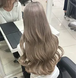 【透明感ハイトーン👩🏼】 ケアブリーチ ＋ Premiumカラー