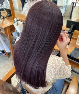 〈 🫧🌸サラサラ艶髪に🌸🫧〉サラサラ美髪縮毛矯正✨️+美髪ツヤカラー+艶トリートメント+炭酸泉🫧