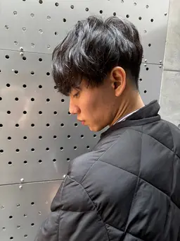 メンズカット+ニュアンスパーマ