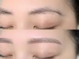 minimo限定‼️【アイブロウスタイリング(wax脱毛)】間引き+仕上げメイク💐カラーリング(眉毛)追加¥8990