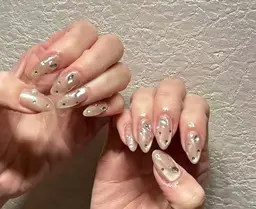 【研修モデル】【パーツデザイン】✴︎カラー変更🉑✴︎ソフトジェルオフあり✴︎➕パーツ10個まで