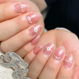 ジェルオフあり！ジェル持ち込みアートコースオフ代1100円込み