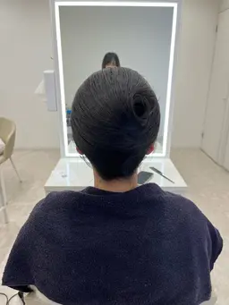 夜会巻き※その後簡単なヘアアレンジさせていただきます