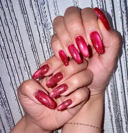 【オフ込ok】マグネットネイル＋10本長さ出し(チップのみ)【hand】