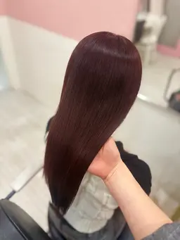 💌🧸暖色カラー🩰🧴ボルドー、レッド系にしたい人必見！！ワンカラー＋高保湿トリートメント　🫧