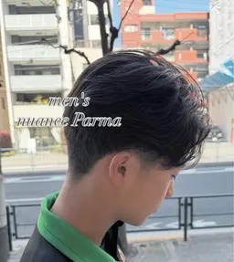 ✨メンズニュアンスパーマ✨カット💇➕ニュアンスパーマ【メンズカット/ニュアンスパーマ/韓国/センターパート/パーマ】