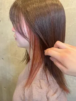 🛁🪞インナーカラー(イヤリングカラー)+トリートメント(口コミ書いてくれる方限定)