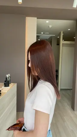 【大人気✨髪質改善メニュー💐】 毛先・顔周りカット+美髪ストレート🌿