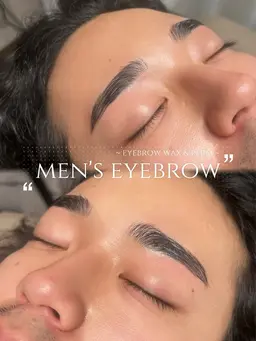 【毛流れ矯正】メンズ眉毛パーマ（HBL） & ワックス