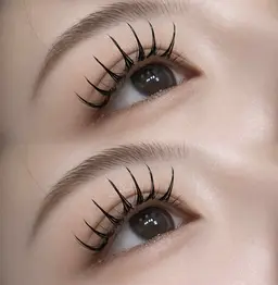 【オフ込み】上下まつ毛フラットラッシュやり放題🩵ྀི(上160本 | 下40本まで)