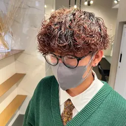 メンズカット＋ツイストスパイラルパーマ