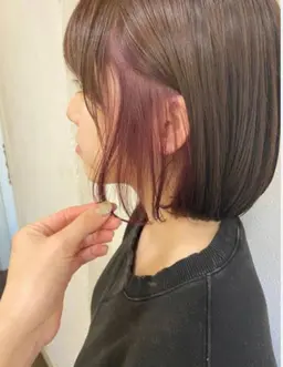 【チラッと🌱✨】　　　　　　　　　　　　　　　　　　カット＋イヤリングカラー＋オンカラー