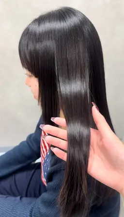 【🎀美髪重視🎀】韓国風プレミアム髪質改善カラー➕髪質改善トリートメント※初回ロング料金なし/
