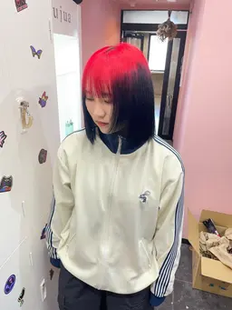 «流行りのデザインカラー»⚡️ルーツカラー⚡️ブリーチ1回+フルカラー