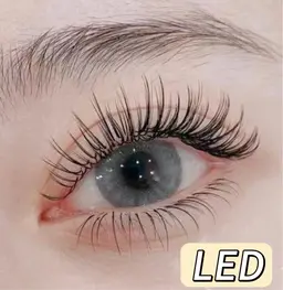 最新次世代LEDエクステ★】フラットラッシュ120本¥6000