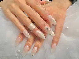 人気No.3💎長さ出し（チップ）＋ワンカラー💎　ラメ・グラデ・2色まで⭕️