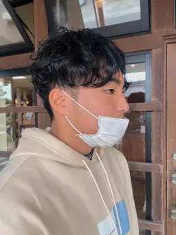 学割U24メンズ🧜‍♂️【カット＋パーマ＋眉カット】スパイラルツイスト別途料金