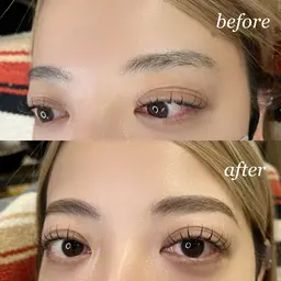 眉パーマ＋wax＋メイク仕上げ✨