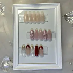 【1月限定！】オフ無、3つの中から選べるデザインネイル❤️お色の変更不可です🙇‍♀️