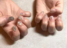 ぷっくりアートコース🩵(オフあり⭕️)