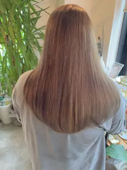 カット+ブリーチ+オンカラー+トリートメント ロング料金あり