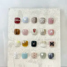 🔰口コミ記入必須【Jr.】FOOT⭐️オフなし⭐️親指2本アート(フットバス込み)