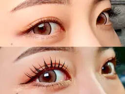 フラット80本+まつげパーマ(アンドヘルシー)👁️💕