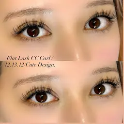 【フラットマットラッシュつけ放題】Lカールあり/LEDグルー＋ 1000円で変更可🧸💕