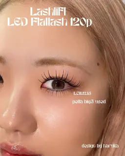 【パリエク】まつげパーマ+フラットラッシュ120本｜コーティング付き