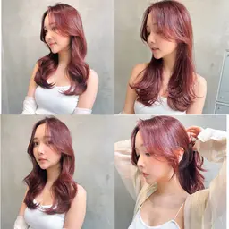 艶髪暖色カラー【透明感暖色カラー】＋【髪質改善トリートメント】