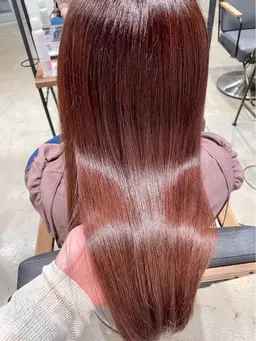 ブリーチなしダブル暖色カラー➕前髪,顔まわりカット🎀🫧